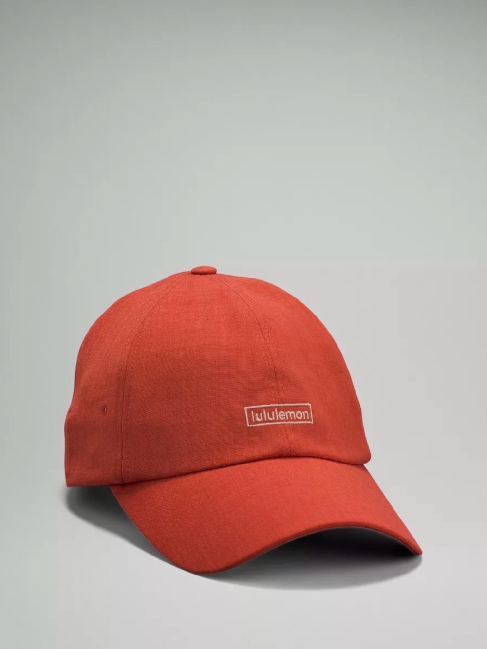 lululemon athletica Orange Baseball Cap with Logo Patch